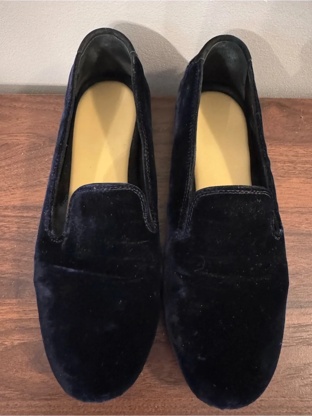 Car Shoe Brand Men's Velvet Driving Loafers - Navy Blue